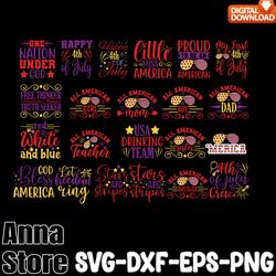 4th of july svg bundle, july 4th svg,all american dad svg, fourth of july svg, america svg, patriotic svg,retro 4th july