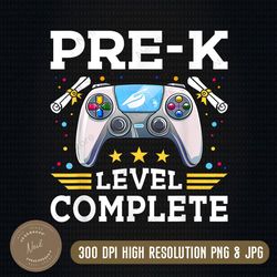 pre-k level complete png, gamer class of 2023 graduation png, png digital download