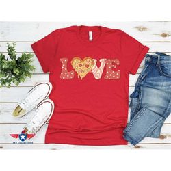 pizza love t-shirt, retro love t-shirt, valentines day t-shirt, cute valentines day shirt for women, funny valentines sh