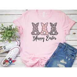 happy easter shirt, easter bunny shirt, funny easter shirt, easter shirt, cute easter tee, women tee, leopard bunny shir