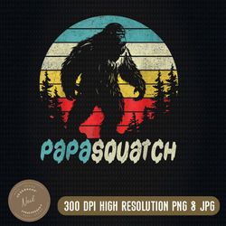 papasquatch father's day png, bigfoot sasquatch papa gifts png, png high quality, png, digital download
