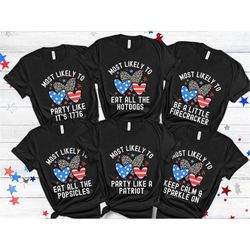 most likely to shirt 4th of july shirt women fourth of july group shirt usa girls trip shirt america shirt funny bachelo