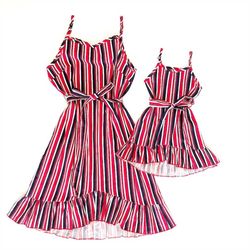 red white and blue, striped dress, fourth of july outfit, fourth of july dress, mommy and me 4th of july, 4th of july ou