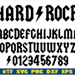 ac/dc font ttf, ac dc font svg, acdc font png, rock font svg, heavy metal font, music font, metal font
