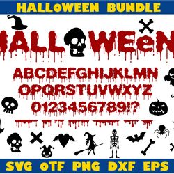 halloween svg bundle, halloween font svg cricut, dripping font svg, halloween svg, dripping borders svg, halloween svg