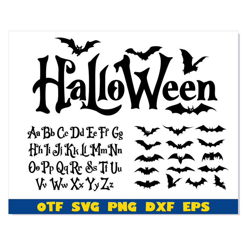 Halloween Font ttf Bats svg 1.jpg