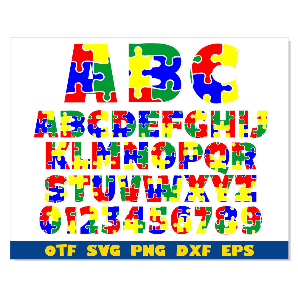 Autism Puzzle Font SVG 111.jpg