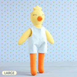 PDF Large Chicken Doll Sewing Pattern