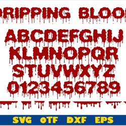dripping font otf, dripping blood font svg, halloween font for cricut, dripping blood svg, dripping borders svg cricut