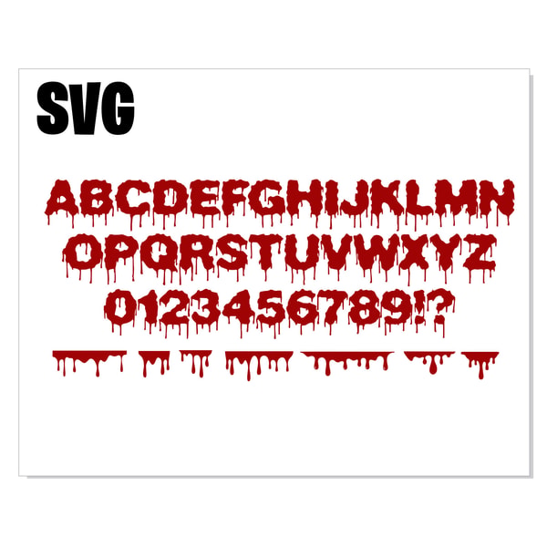 Dripping Blood Script Dripping Blood Font
