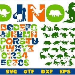 dinosaur font bundle, dinosaur font ttf, dinosaur font svg cricut, dinosaur svg, dinosaur letters svg, dino font svg