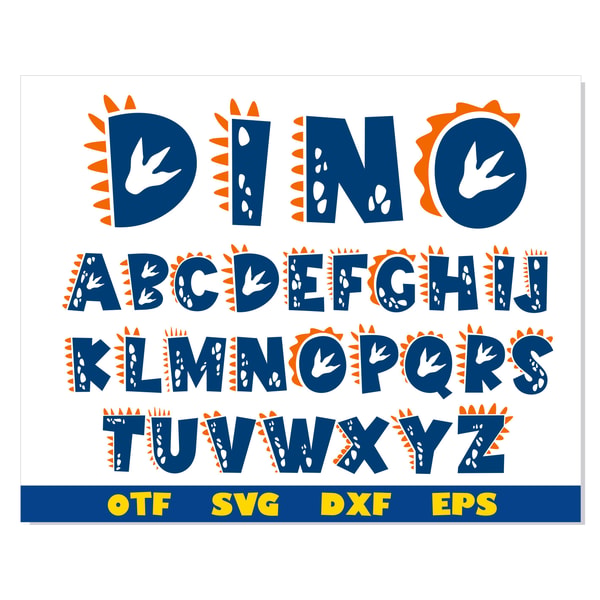 Dinosaur Font SVG Cricut, Dinosaur Font ttf, Dino Letters sv - Inspire ...