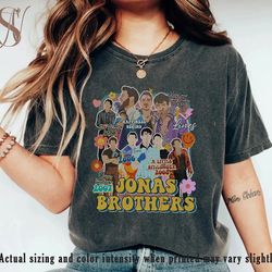 retro jonas brothers comfort colors shirt, jonas brother merch, jonas brothers tour shirt, retro jonas brothers newalbum