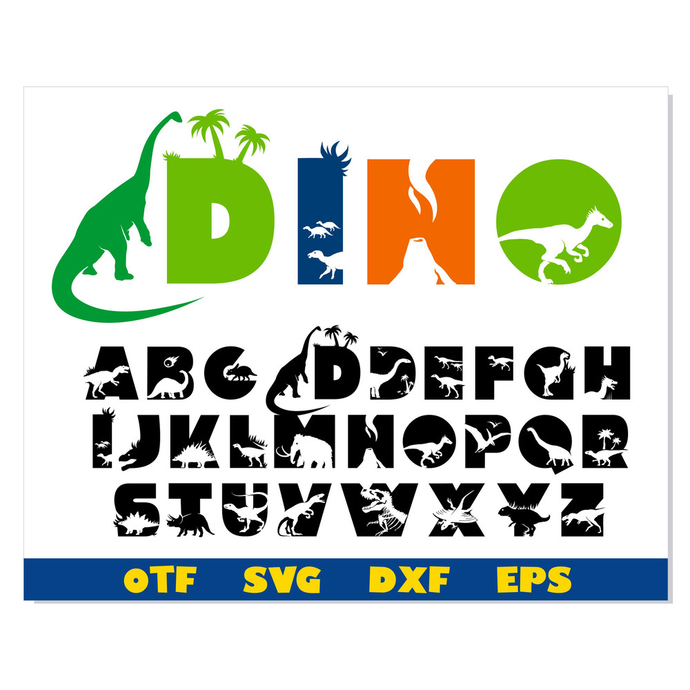 Dinosaur font svg 11.jpg