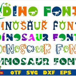 dinosaur font bundle | dinosaur font otf, dinosaur font svg cricut, dinosaur svg cricut, dinosaur birthday svg