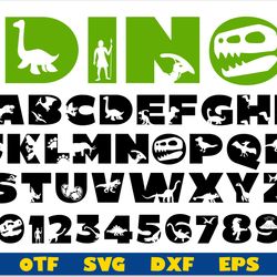 Dinosaur Font otf, Dinosaur Font svg Cricut, Baby Font, Kids Fonts, Childrens Font, Boys Fonts, Dinosaur letters svg