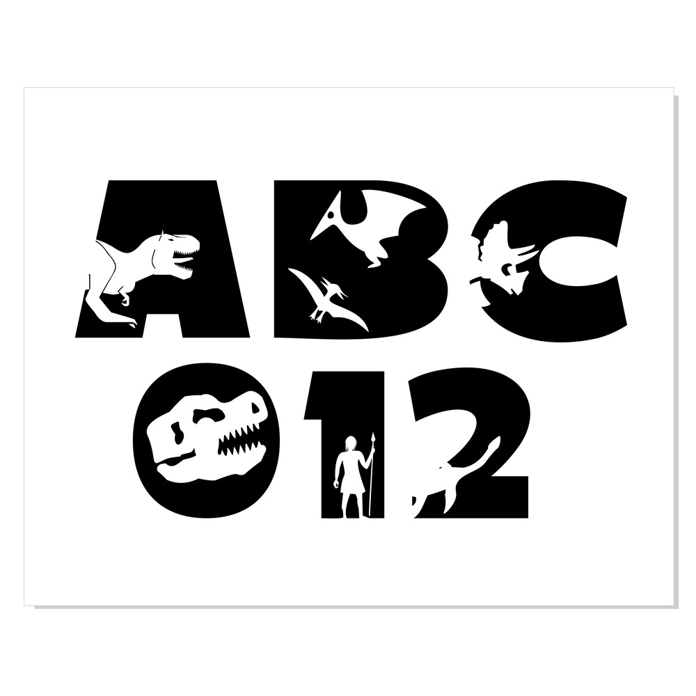 Dinosaur Font SVG 222.png