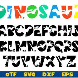 dinosaur font otf, dinosaur font svg, kids fonts, childrens font, boys fonts, dinosaur svg cricut, baby child font svg