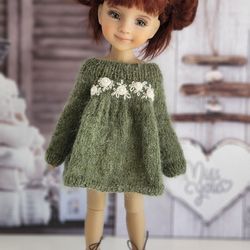 Green dress for doll Ruby Red (37 cm/14,5")