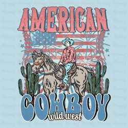 american cowboy png, western png, retro png, american patriotic png, fourth of july t shirt design, sublimation png