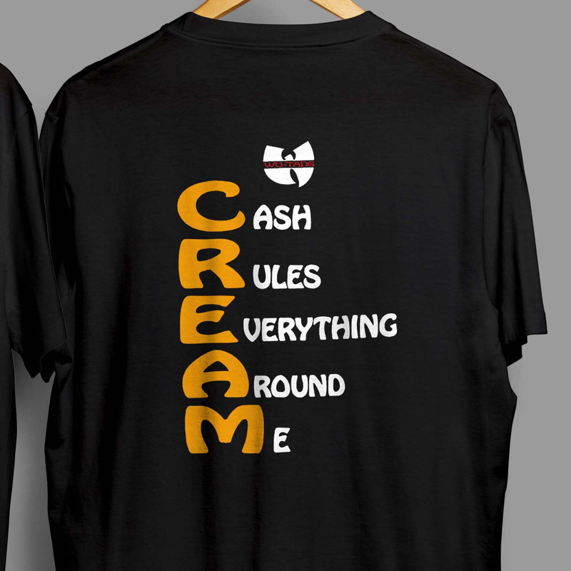 13 WU-TANG cream vintage Rap Clan 90s hip hop T-shirt Reprint 3.jpg