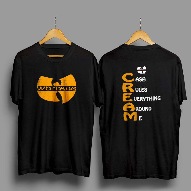 13 WU-TANG cream vintage Rap Clan 90s hip hop T-shirt Reprint 1.jpg