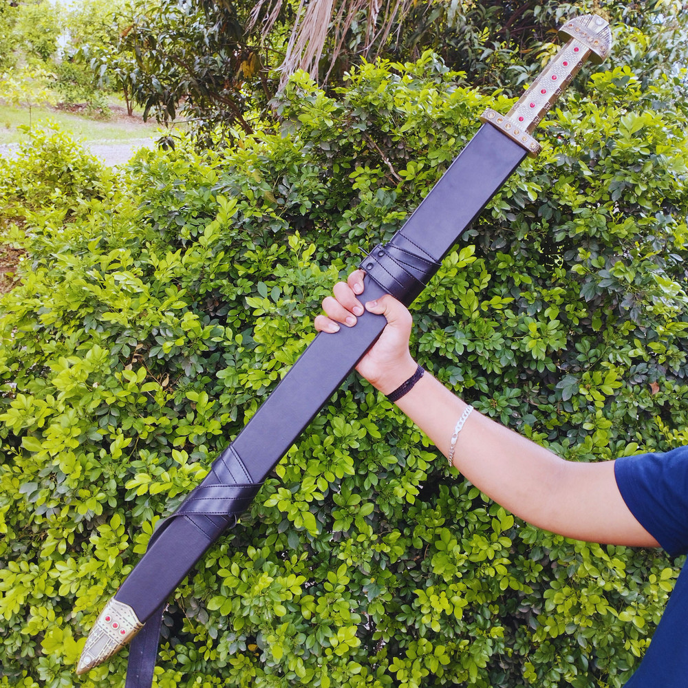 Medieval Sword, Viking Sword of King Ragnar Lothbrok, Battle Ready Sword, Vikings Ragnar, Fantasy Swords, Engraved Sword (2).jpg