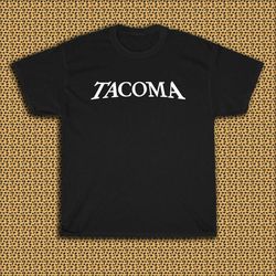 tacoma guitars logo men's black t-shirt size s - 5xl usa
