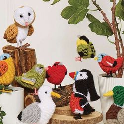 Ten British Birds Amigurumi: A Delightful Collection of Crochet Doll Patterns | Crochet Pattern PDF