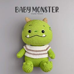 Baby Monster Amigurumi: Adorable Crochet Doll Pattern | Crochet Pattern PDF