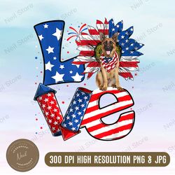 4th of july decor patriotic love german shepherd dog usa png, usa flag designs, independence day, png high quality, png