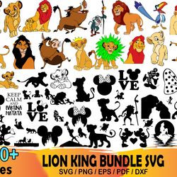 100 lion king bundle svg, lion king svg, simba svg, hakuna svg