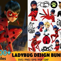 200 tales of ladybug and cat noir bundle svg, disney svg, ladybug svg