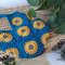Crochet Sunflower Bag, Sunflower Tote, Market Bag, 2.jpg