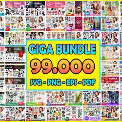 99000 giga bundle svg, disney svg, cartoon svg, anime svg