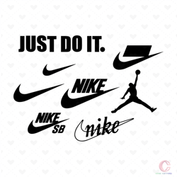 just do it bundle svg, brand svg, nike logo svg, nike just do it logo svg, nike swoosh svg