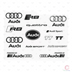 famous logo audi bundle svg, brand svg, audi logo svg, sports brand audi svg, car brand logo