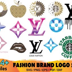 14 louis vuitton bundle svg, brand logo svg, lv starbucks svg
