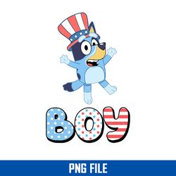 bluey boy 4th of july png, 4th of july png, bluey boy png, bluey png digital file