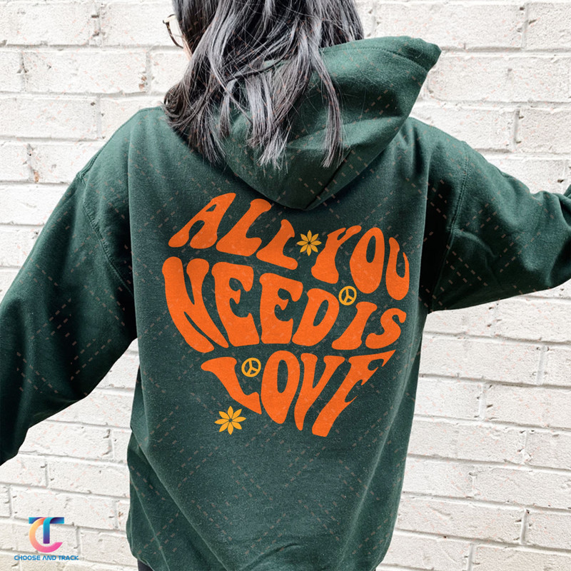 All You Need Is Love Unisex Sweatshirt, Love Yourself Hoodie, Self Love Shirt, Motivational shirt, Love Heart Shirt, Gift for Valentine - 3.jpg