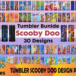 30 designs scooby doo 20oz tumbler png bundle, tumbler sublimation