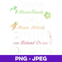 disney lilo & stitch ohana means family quote v2
