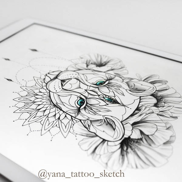 lioness-tattoo-designs-female-lioness-tattoo-sketch-with-flowers-geometric-tattoo-sketch-8.jpg