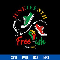 juneteenth free ish sine 1865 svg, juneteenth svg, black history svg, png dxf eps digital file