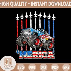 merica monster truck png, truck 4th of july png, american truck png, america eagle png, patriotic day png
