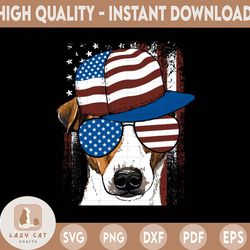 merica dog 4th of july american flag png, american flag png, retro 4th of july png, retro america png