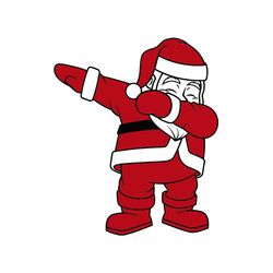 dabbing santa claus cartoon christmas svg, christmas svg , silhouette svg fies