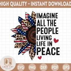 imagine all the people living life in peace png, funny 4th of july, leopard american flag png, fourth of july, fireworks