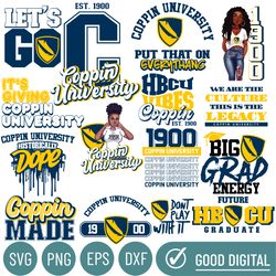 coppin state university svg, hbcu collection, new hbcu 2023, hbcu svg, historically black college designs svg, svg