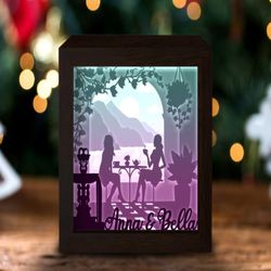 nallely & sheryl custom name paper cut